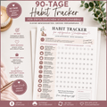 90-Tage Habit Tracker für erfolgreichen Schuldenabbau | Tägliche Gewohnheiten für mehr Ordnung, Fokus & finanzielle Freiheit