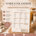 Vorratskammer-Checkliste | Vorräte organisieren, Lebensmittelverschwendung vermeiden & Geld sparen